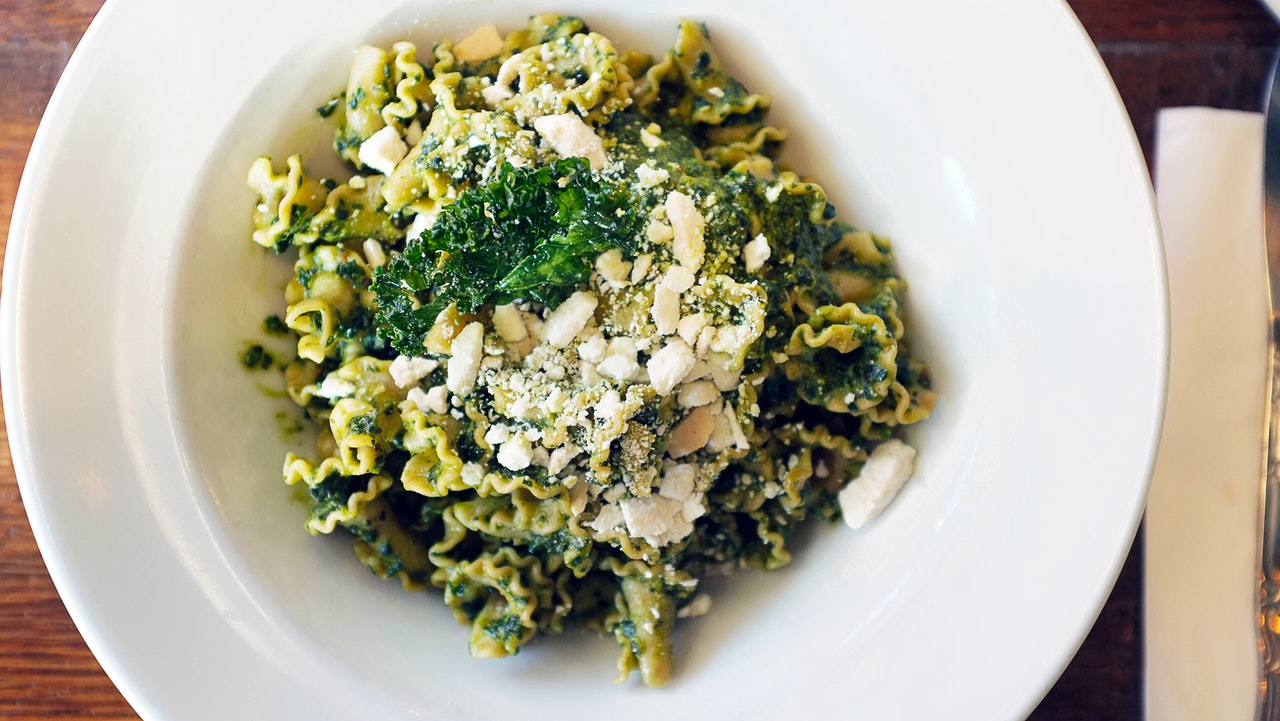 makaron z pesto